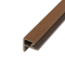 SLATTED CLADDING END TRIM | WALNUT | 2500MM