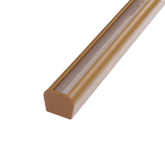 VERSAFENCE ALUMINIUM INSERT CAPS | TEAK | 2 PIECES