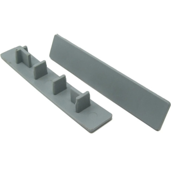 ELEGANCE END CAP | SLATE / SILVER | 1 PIECE